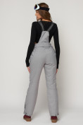 Купить Полукомбинезон брюки горнолыжные женские серого цвета 2221Sr, фото 8