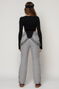 Купить Полукомбинезон брюки горнолыжные женские серого цвета 2221Sr, фото 4