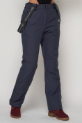 Купить Полукомбинезон брюки горнолыжные женские темно-серого цвета 2221TC, фото 14