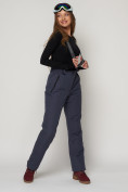 Купить Полукомбинезон брюки горнолыжные женские темно-серого цвета 2221TC, фото 3