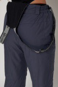 Купить Полукомбинезон брюки горнолыжные женские темно-серого цвета 2221TC, фото 9