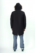 Купить Парка мужская зимняя с мехом черного цвета 2223Ch, фото 19