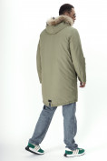 Купить Парка мужская зимняя с мехом цвета хаки 2223Kh, фото 8