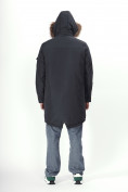 Купить Парка мужская зимняя с мехом темно-серого цвета 2223TC, фото 20