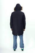 Купить Парка мужская зимняя с мехом темно-синего цвета 2223TS, фото 13