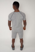 Купить Спортивный костюм летний мужской светло-серого цвета 2225SS, фото 11