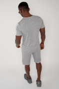 Купить Спортивный костюм летний мужской светло-серого цвета 22265SS, фото 10