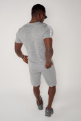 Купить Спортивный костюм летний мужской светло-серого цвета 22265SS, фото 11