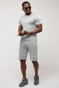 Купить Спортивный костюм летний мужской светло-серого цвета 22265SS, фото 2