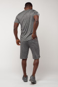 Купить Спортивный костюм летний мужской серого цвета 22265Sr, фото 4