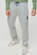Купить Трикотажные брюки мужские серого цвета 2226Sr, фото 4