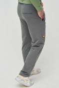 Купить Трикотажные брюки мужские темно-серого цвета 2226TC, фото 6