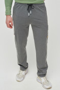Купить Трикотажные брюки мужские темно-серого цвета 2226TC, фото 7