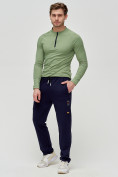 Купить Трикотажные брюки мужские темно-синего цвета 2226TS, фото 3