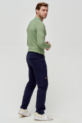 Купить Трикотажные брюки мужские темно-синего цвета 2226TS, фото 6