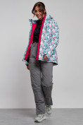 Купить Горнолыжная куртка женская зимняя серого цвета 22302Sr, фото 12