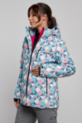Купить Горнолыжная куртка женская зимняя серого цвета 22302Sr, фото 6