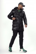 Купить Куртка удлинённая мужская зимняя черного цвета 22306Ch, фото 10