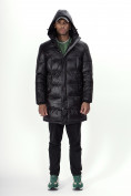 Купить Куртка удлинённая мужская зимняя черного цвета 22306Ch, фото 14