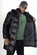 Купить Куртка удлинённая мужская зимняя черного цвета 22306Ch, фото 20
