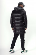 Купить Куртка удлинённая мужская зимняя черного цвета 22306Ch, фото 4