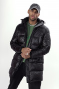Купить Куртка удлинённая мужская зимняя черного цвета 22306Ch, фото 8