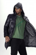 Купить Куртка удлинённая мужская зимняя темно-синего цвета 22306TS, фото 22
