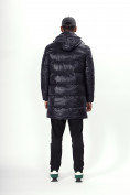 Купить Куртка удлинённая мужская зимняя темно-синего цвета 22306TS, фото 6