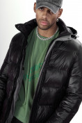 Купить Куртка удлинённая мужская зимняя черного цвета 22307Ch, фото 10