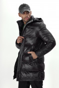 Купить Куртка удлинённая мужская зимняя черного цвета 22307Ch, фото 14