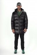 Купить Куртка удлинённая мужская зимняя черного цвета 22307Ch, фото 17