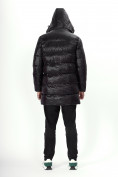 Купить Куртка удлинённая мужская зимняя черного цвета 22307Ch, фото 21