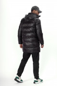 Купить Куртка удлинённая мужская зимняя черного цвета 22307Ch, фото 4