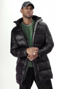 Купить Куртка удлинённая мужская зимняя черного цвета 22307Ch, фото 9