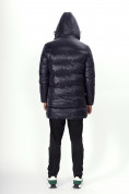 Купить Куртка удлинённая мужская зимняя темно-синего цвета 22307TS, фото 2