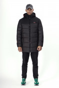 Купить Куртка удлинённая мужская зимняя черного цвета 2237Ch