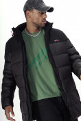 Купить Куртка удлинённая мужская зимняя черного цвета 2237Ch, фото 10