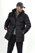 Купить Куртка удлинённая мужская зимняя черного цвета 2237Ch, фото 15