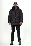 Купить Куртка удлинённая мужская зимняя черного цвета 2237Ch, фото 17
