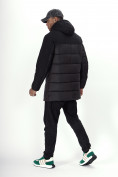 Купить Куртка удлинённая мужская зимняя черного цвета 2237Ch, фото 5