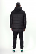 Купить Куртка удлинённая мужская зимняя черного цвета 2237Ch, фото 6