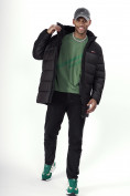 Купить Куртка удлинённая мужская зимняя черного цвета 2237Ch, фото 7