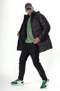 Купить Куртка удлинённая мужская зимняя черного цвета 2237Ch, фото 8