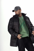 Купить Куртка удлинённая мужская зимняя черного цвета 2237Ch, фото 9