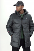 Купить Куртка удлинённая мужская зимняя цвета хаки 2237Kh, фото 11
