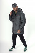 Купить Куртка удлинённая мужская зимняя цвета хаки 2237Kh, фото 13