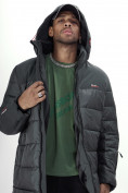 Купить Куртка удлинённая мужская зимняя цвета хаки 2237Kh, фото 15