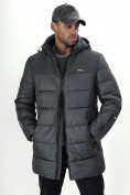 Купить Куртка удлинённая мужская зимняя цвета хаки 2237Kh, фото 18