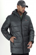 Купить Куртка удлинённая мужская зимняя цвета хаки 2237Kh, фото 22