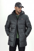 Купить Куртка удлинённая мужская зимняя цвета хаки 2237Kh, фото 23
